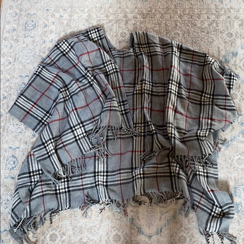 Plaid Poncho